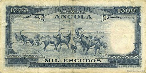 1000 Escudos ANGOLA 1970 P 098 B52 0089 Banknotes