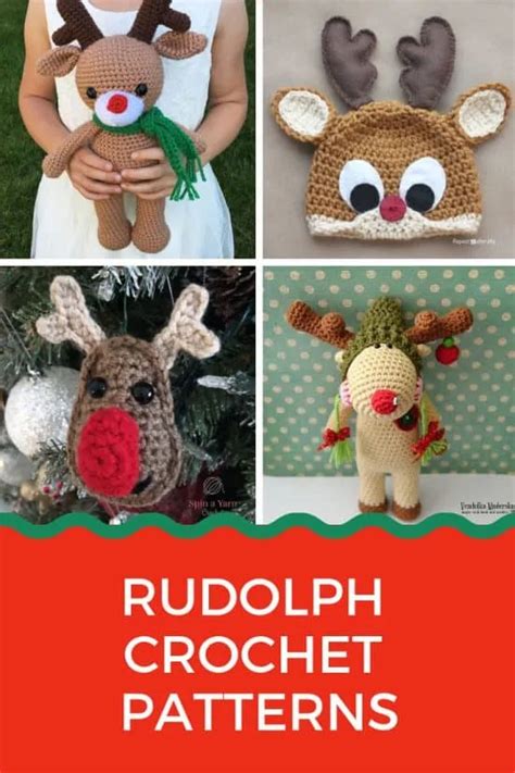 Rudolph Crochet Patterns Get In The Christmas Spirit With These Reindeer