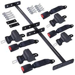 Universal Golf Cart Retractable 4 Seat Belts Mounting