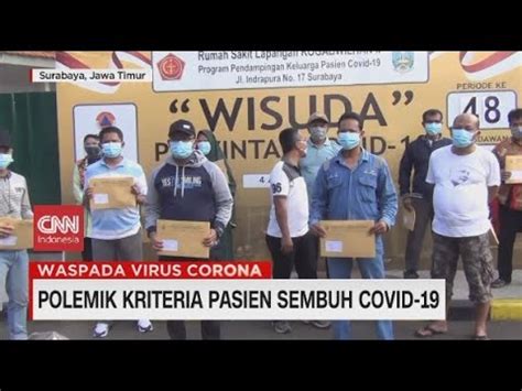 Polemik Kriteria Pasien Sembuh Covid 19 YouTube