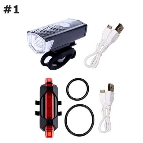 Jual Paket Lampu Sepeda Depan Belakang Usb Rechargeable Di Lapak