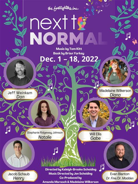 Cast Announced for NEXT TO NORMAL at Footlighters, Inc. | Behind the