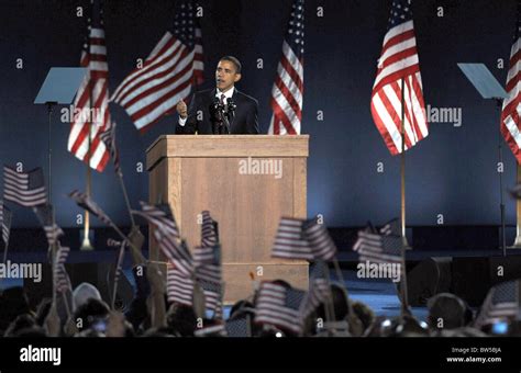 Barack Obama U.S. Presidential Election Victory Speech and Celebration ...