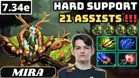 7 34e Mira Nature Prophet Hard Support Gameplay 21 ASSISTS Dota 2