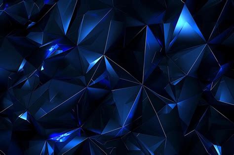 Premium Photo Abstract Triangles On Black Background