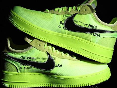 La Off White x Nike Air Force 1 Volt se précise Sneaker Style