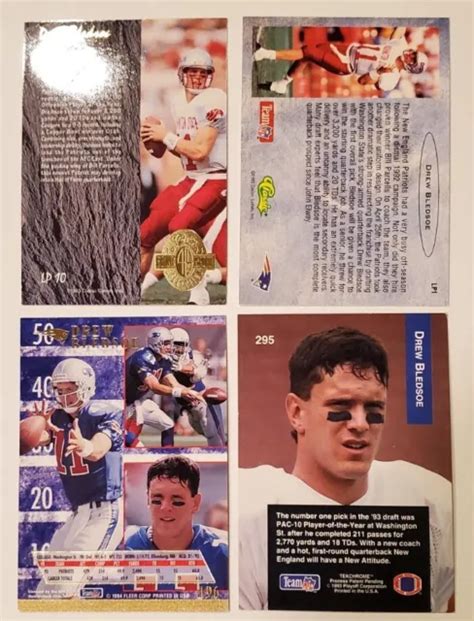 Fleer Classic Playoff Drew Bledsoe Cartes Recrue Patriots Rc