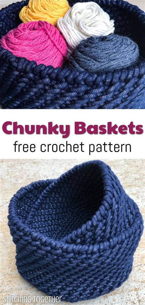 Beverly Bulky Yarn Crochet Basket Patterns Artofit