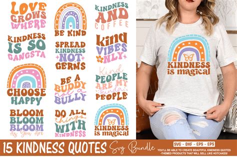 Kindness Svg Bundle Graphic By Buysvgbundles · Creative Fabrica