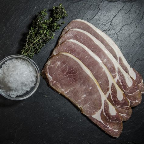 Bacon Smoked Back 450g Chris Hayman Online Butchers