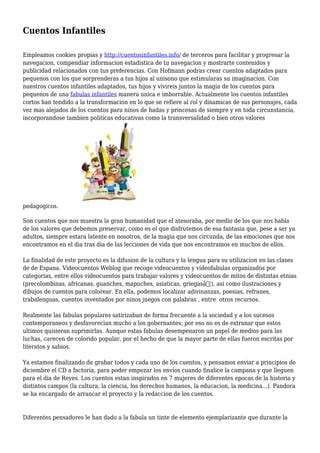 Cuentos Infantiles Pdf