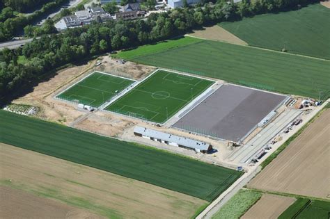 Binzen Aus Der Vogelperspektive Neubau Der Sportplatzanlagen In Binzen