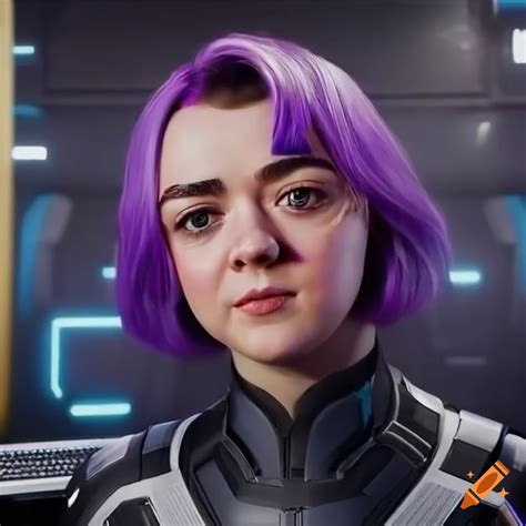 Maisie Williams As A Futuristic Sci Fi Character On Craiyon