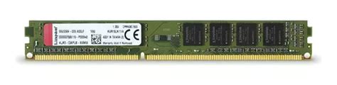 Memoria RAM ValueRAM Gamer Color Verde 4GB 1 Kingston KVR16LN11 4