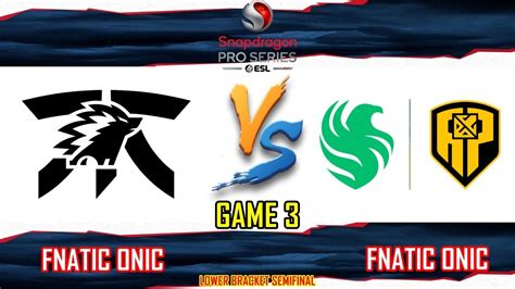 Fnatic Onic Vs Falcons Ap Bren Game Playoffs Snapdragon Pro