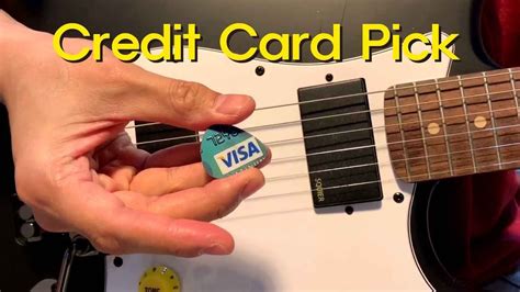 기타피크 신용카드 Guitar Pick Credit Card Guitar Picks Pick Punch YouTube