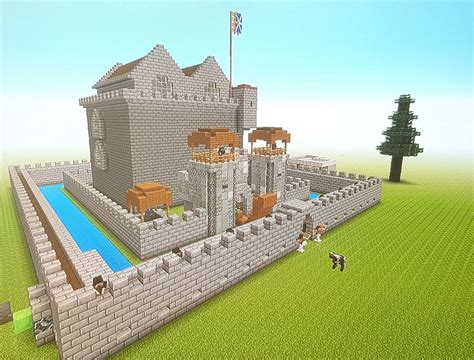 Minecraft Medieval Mountain Castle