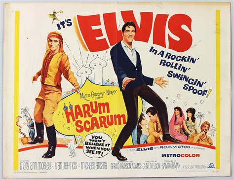 Lot Detail Elvis Presley Harum Scarum Original Movie Poster