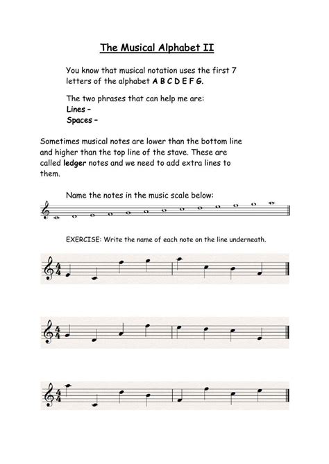 Free musical alphabet worksheet, Download Free musical alphabet ...