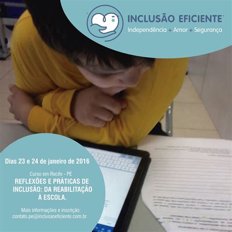 Reflex Es E Pr Ticas De Inclus O Da Reabilita O Escola Curso Em