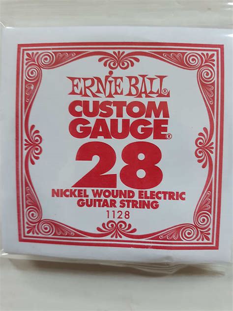 Ernie Ball String Single Roundwound Nickel 028 Qty 6 Reverb