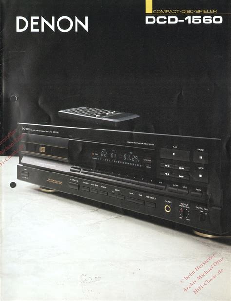 Denon DCD 1560 Prospekt