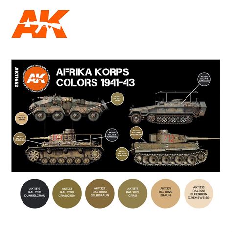 Buy Afrika Korps Colors Online Ak Interactive Acrylic Paints