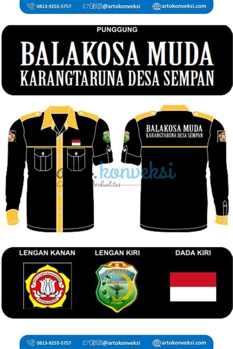 Desain Baju Karang Taruna Desa Sempan Kaos Desain Kemeja