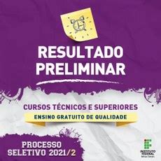 Processo Seletivo Semestre Confira O Resultado Preliminar