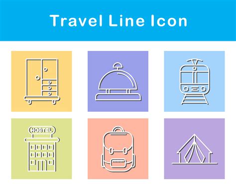 Travel Vector Icon Set 21273005 Vector Art at Vecteezy