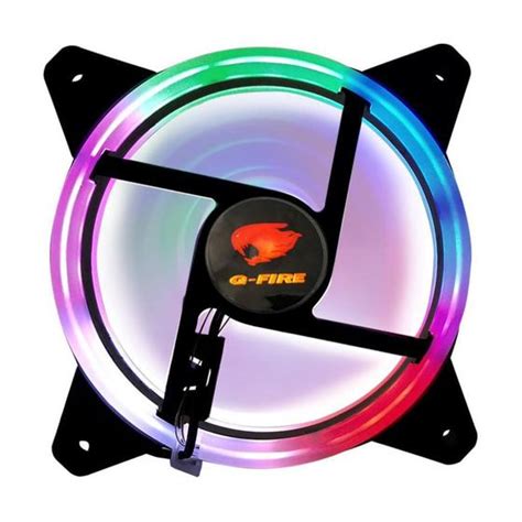 Cooler Fan Led Mm Leds Rainbow Ventoinha Gabinete Pc Gfire