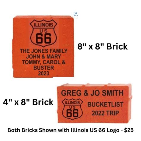 Customize Your Brick Illinois Route 66 Scenic Byway