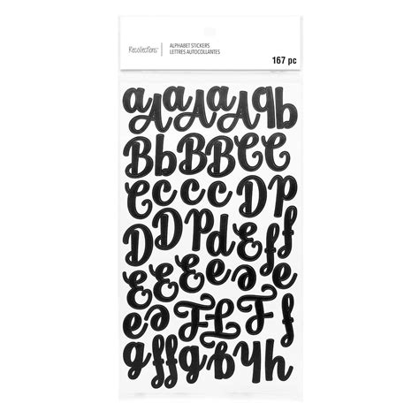 Black Script Alphabet Stickers by Recollections™ | Michaels