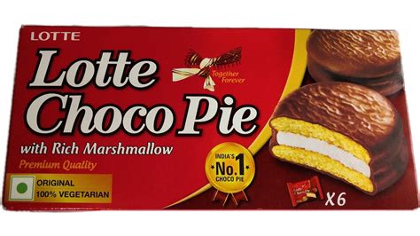 Lotte Choco Pie With Rich Marshmallow Lots Of Lotte Choco Pie Youtube