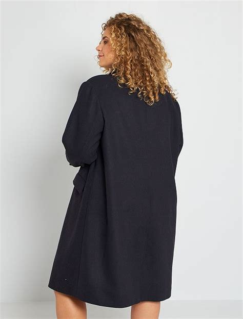 Manteau Long Grande Taille Femme BLEU Kiabi 50 00