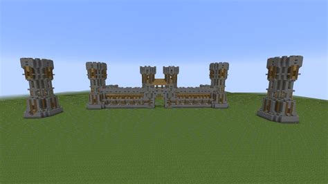 Medieval Wall Pack Schematics! Minecraft Map