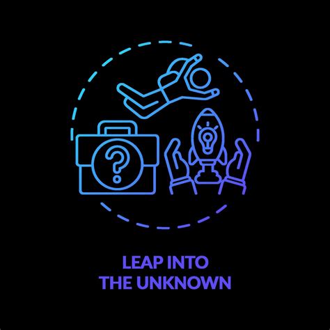 Leap Into The Unknown Concept Icon 2389828 Vector Art At Vecteezy