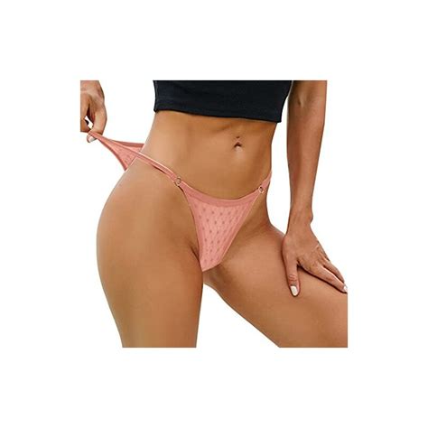 GDKKBIN Bikini Donna Mare String Perizoma Donna Thong Elasticizzato Mutande Uomo Slip Bianche