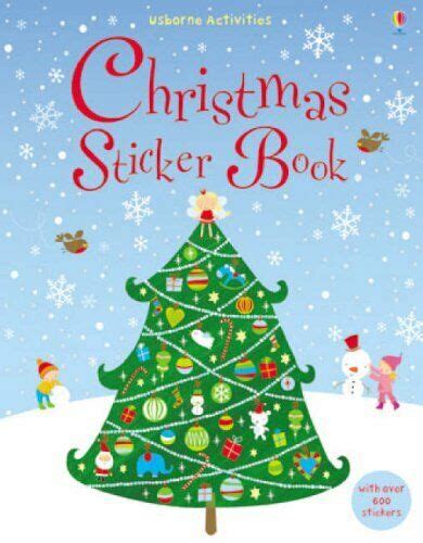 Christmas Sticker Book Usborne Sticker Books By Fiona Watt 0746087683