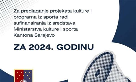 Objavljeni Javni Pozivi Za Sufinansiranje Projekata Kulture I Sporta Za