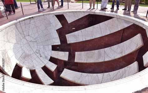 Jai Prakash Yantra Inside The Famous Jantar Mantar Astronomical Observatory Of Jaipur