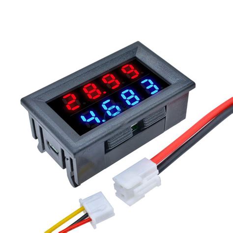 Pcs Dc V A Inch Mini Digital Voltmeter Ammeter Bit Wires