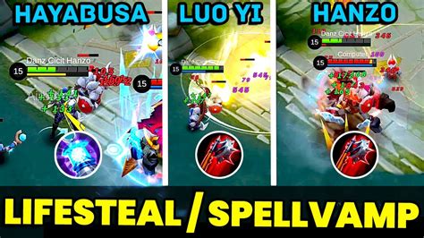 PERBEDAAN SPELL VAMP DAN LIFESTEAL HANZO BLOODLUST AXE LUO YI