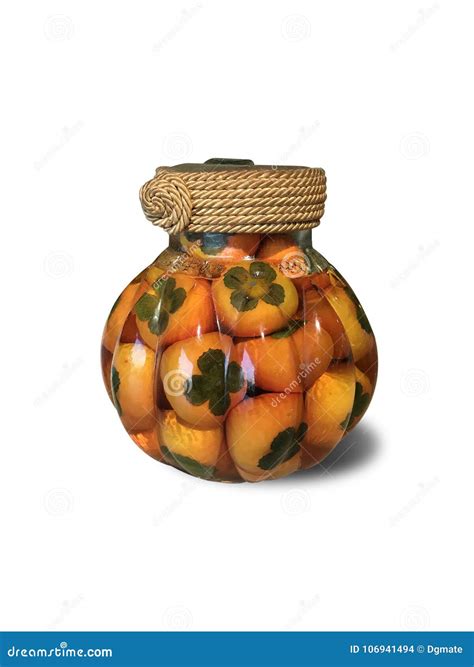 Persimmon Fruits Among Green Leaves On The Tree Stock Image