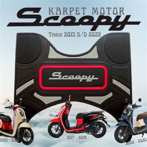 Jual Karpet Motor Honda Scoopy Alas Kaki Motor Scoopy Pijakan Kaki