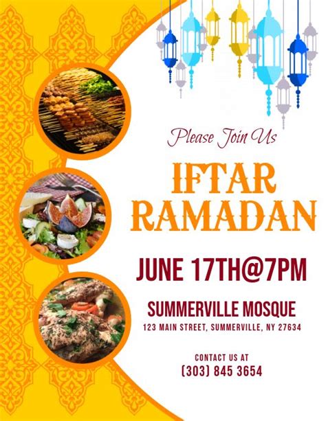 Iftar Ramadan Flyer Iftar Ramadan Ramadan Poster