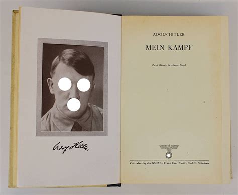 Hitler Adolf Mein Kampf 2 Bände In Einem Band Zentralverlag Der