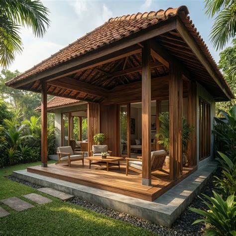 denah rumah betawi modern  nyaman