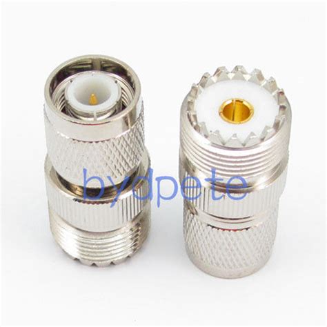 TNC Male Plug To UHF Female Jack Straight RF Connector Adapter Bydpete