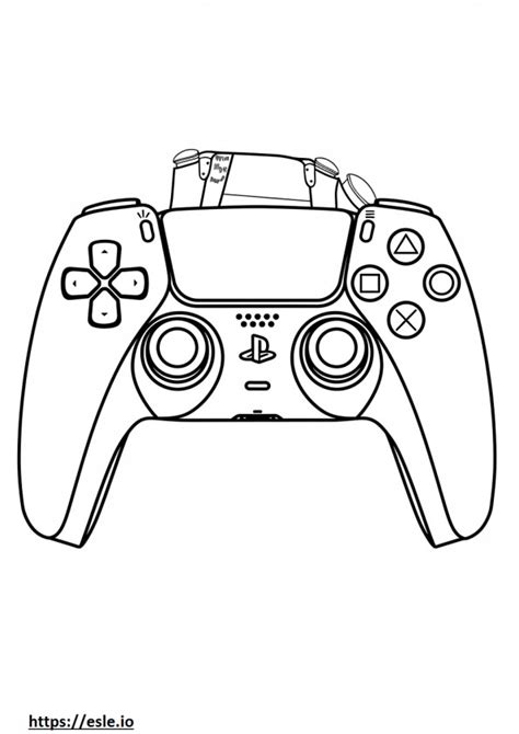 Manette PS5 Coloriage A Imprimer